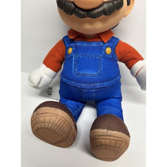 The Super Mario Bros Movie Poseable Plush Figure Jakks Pacific Nintendo In Hand - Picture 3 of 9
